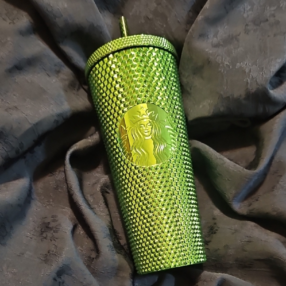 NWT Starbucks Green Shiny Tumbler 24 Oz